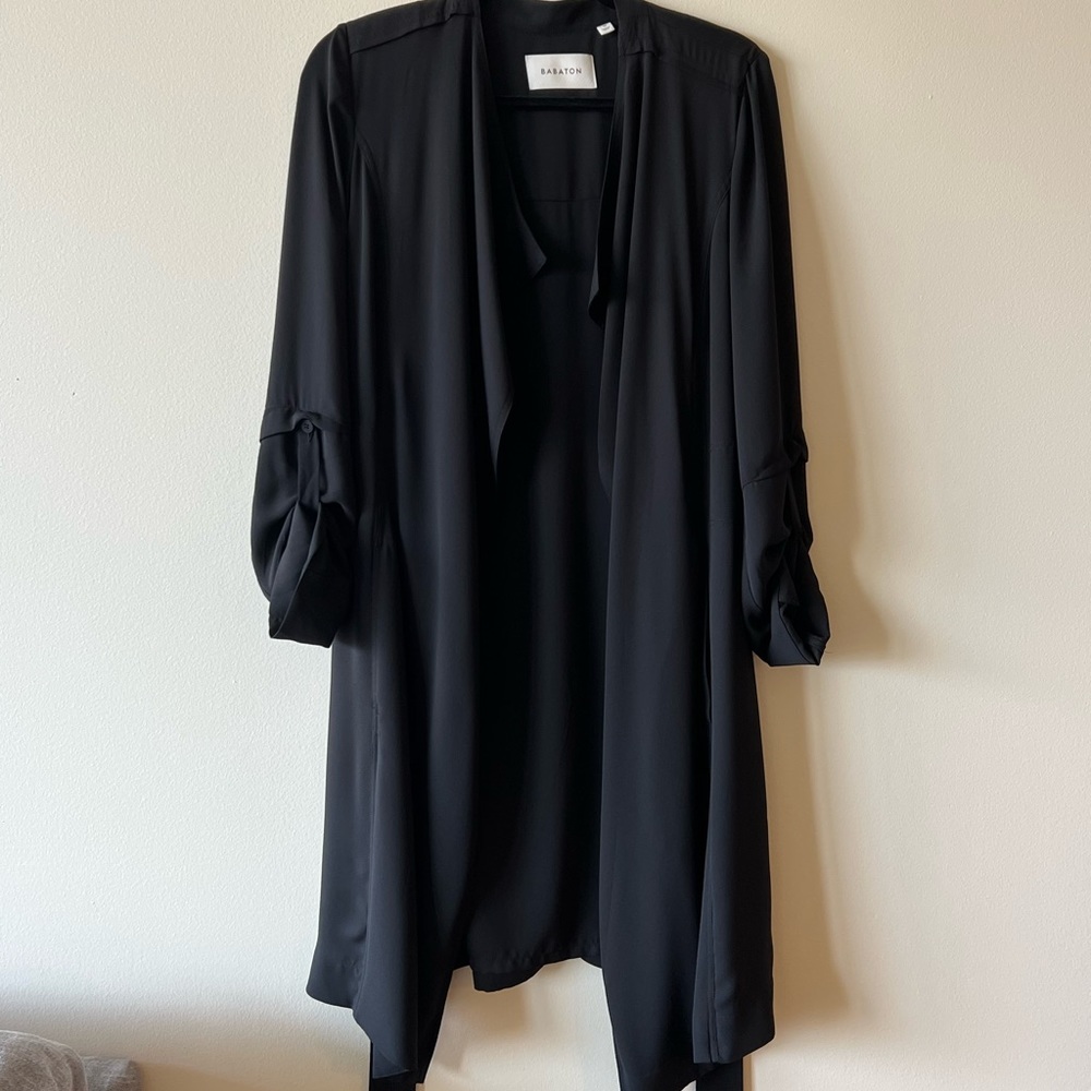 Aritzia Babaton Black Duster Jacket